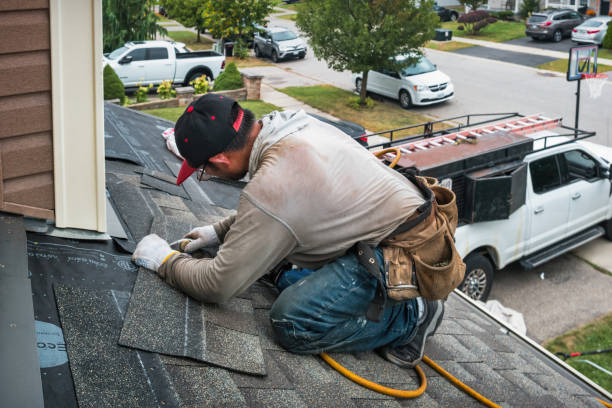 Professional Roof Replacement technician working in Preston, ID